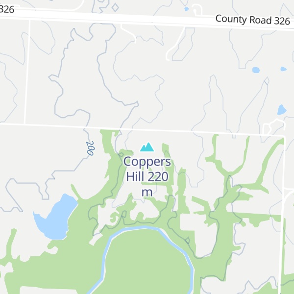 Map of Coppers Hill