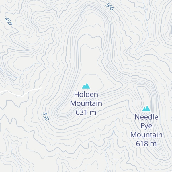 Map of Holden Mountain