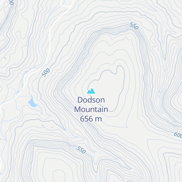 Map of Dodson Mountain