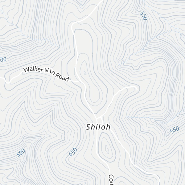 Map of Shiloh Mountain