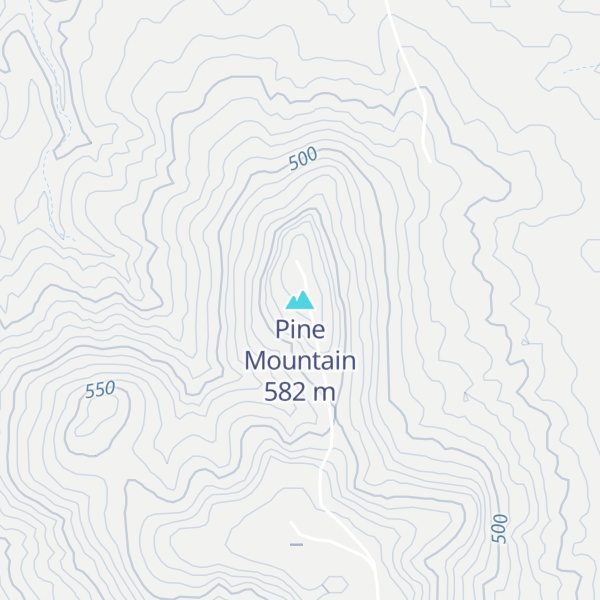 Map of Pine Mountain