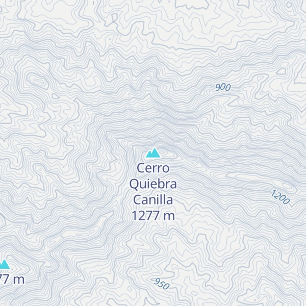 Map of Cerro Quiebra Canilla