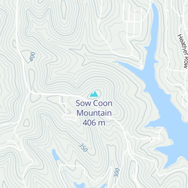 Map of Sow Coon Mountain