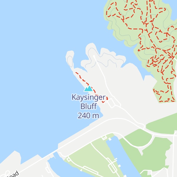 Map of Kaysinger Bluff