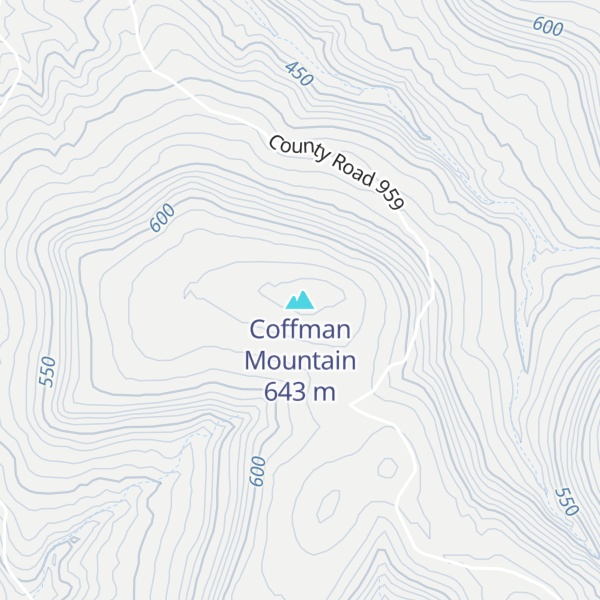 Map of Coffman Mountain