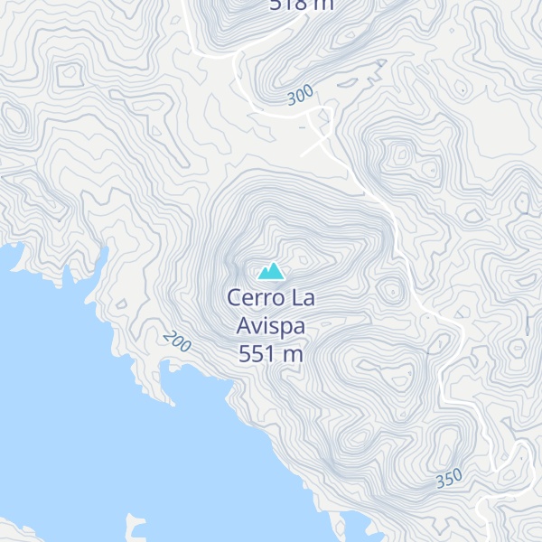 Map of Cerro La Avispa