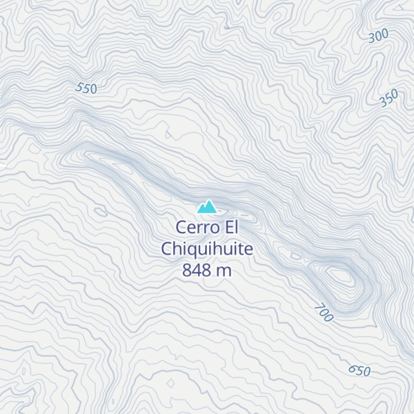 Map of Cerro El Chiquihuite