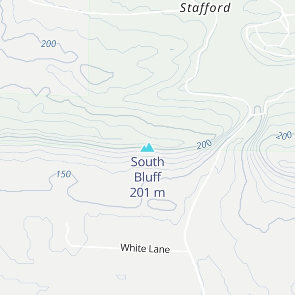 Map of South Bluff