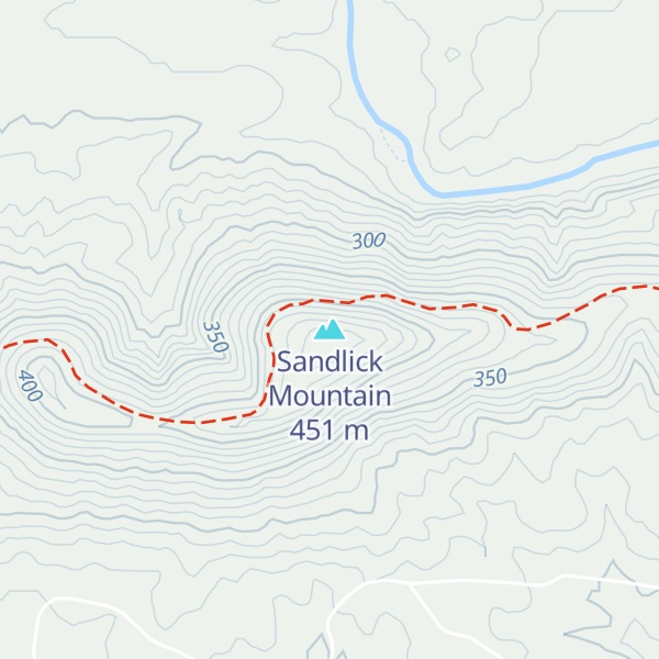 Map of Sandlick Mountain