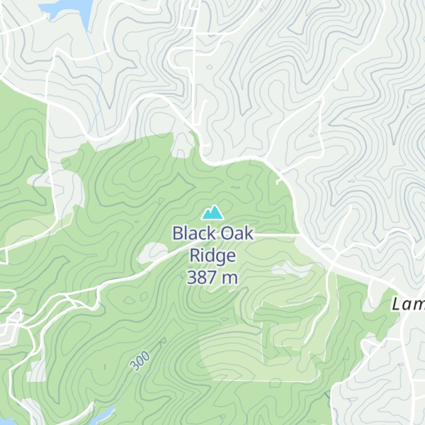 Map of Black Oak Ridge