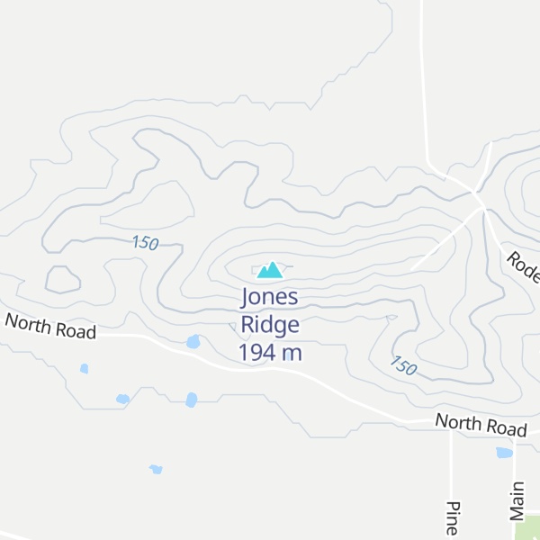 Map of Jones Ridge