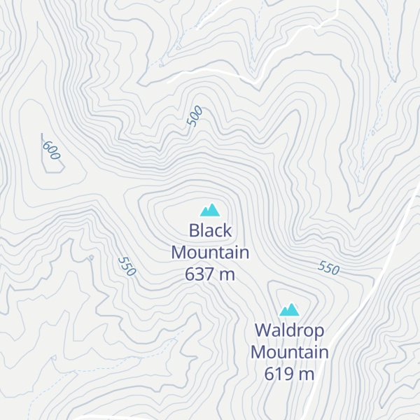 Map of Black Mountain