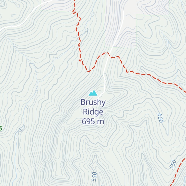 Map of Brushy Ridge