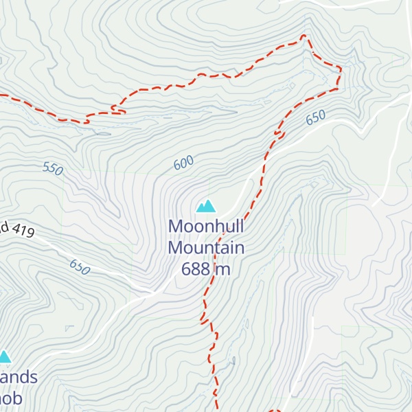 Map of Moonhull Mountain