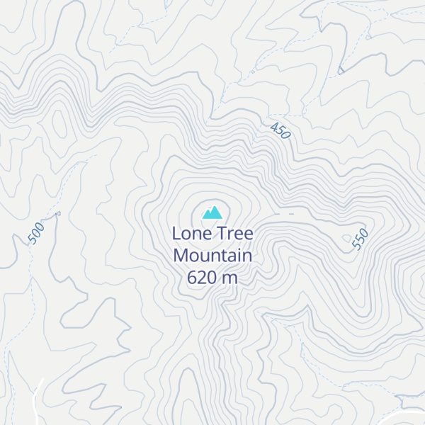 Map of Lone Tree Mountain