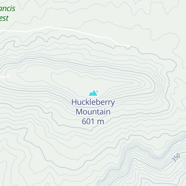 Map of Huckleberry Mountain