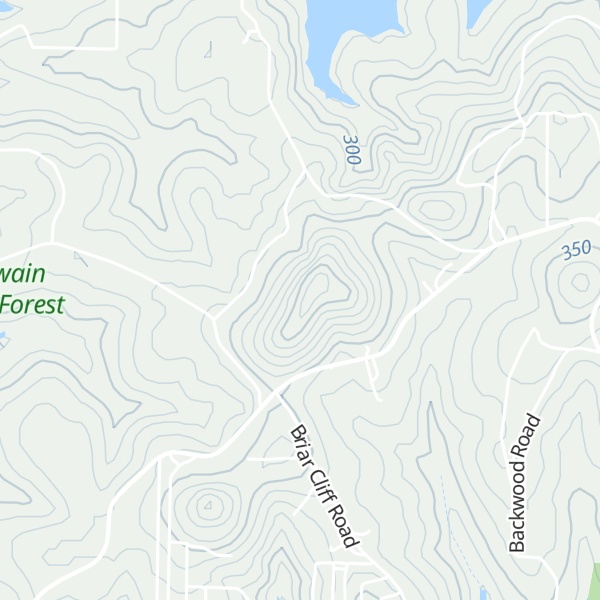 Map of Bread Tray Mountain