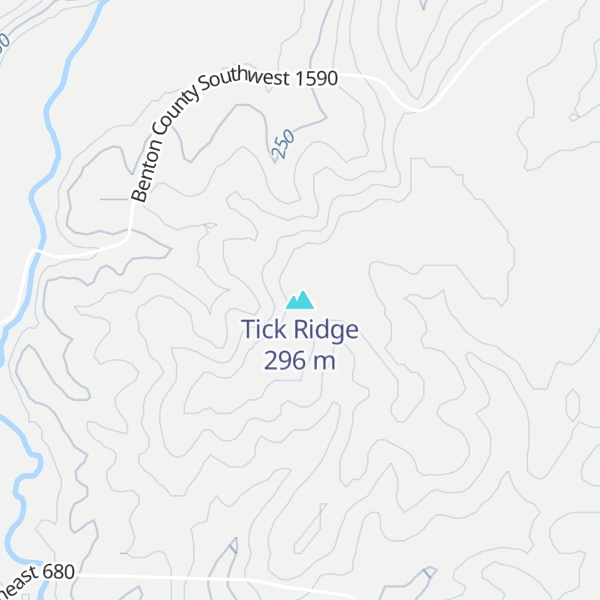 Map of Tick Ridge