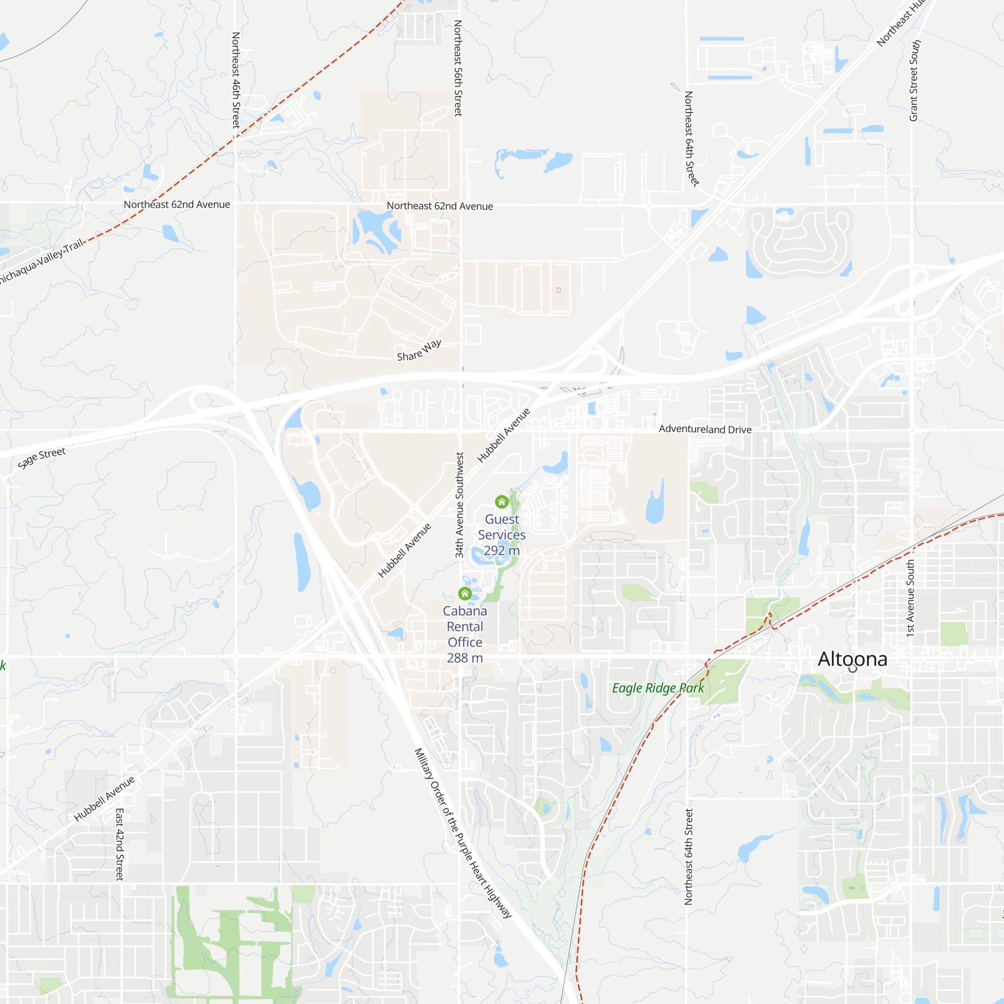 Guest Services map