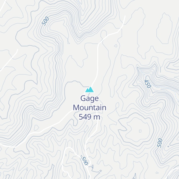 Map of Gage Mountain