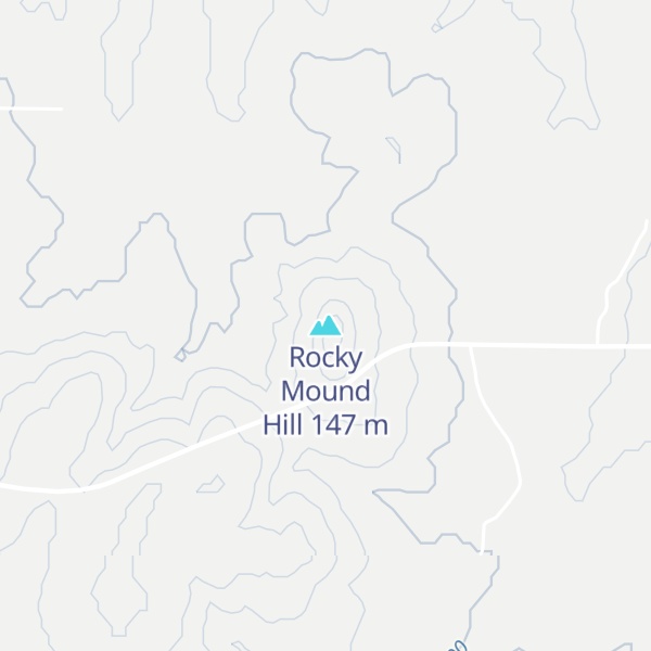 Map of Rocky Mound Hill