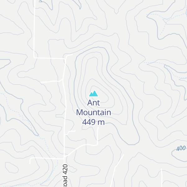 Map of Ant Mountain