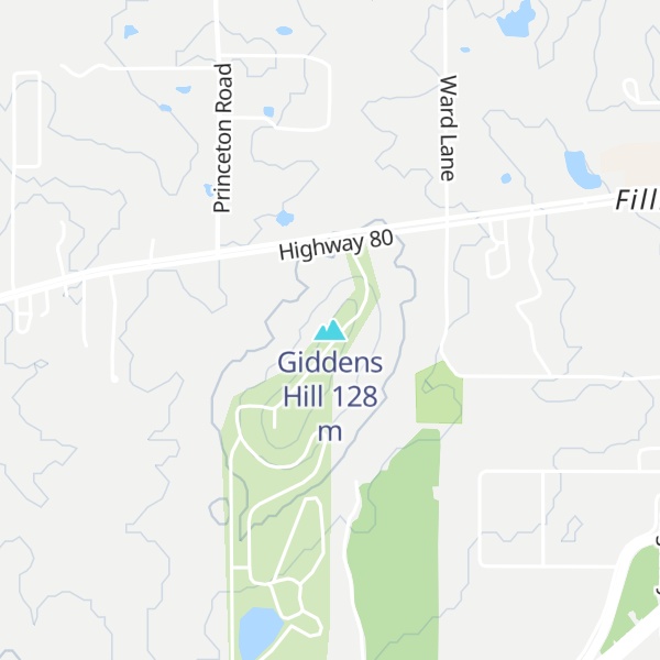 Map of Giddens Hill