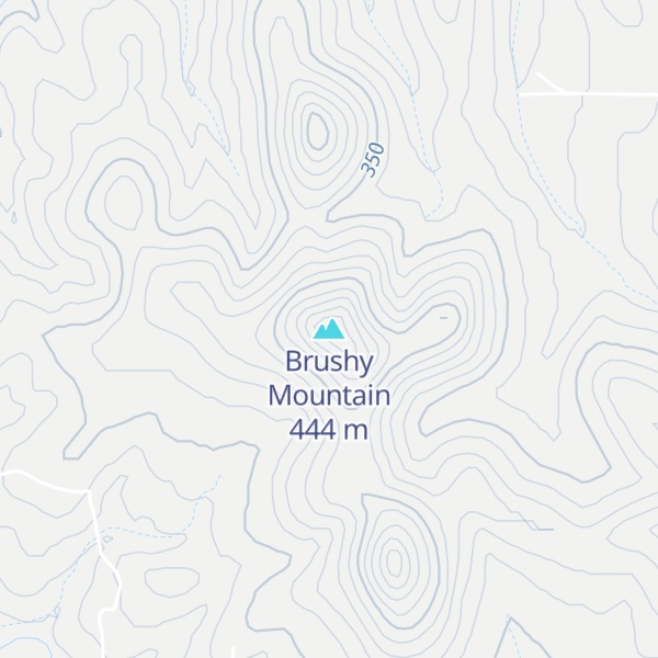 Map of Brushy Mountain