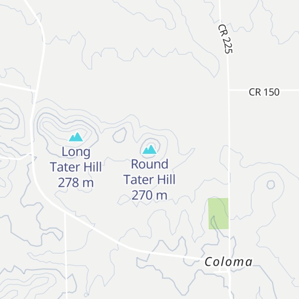 Map of Round Tater Hill