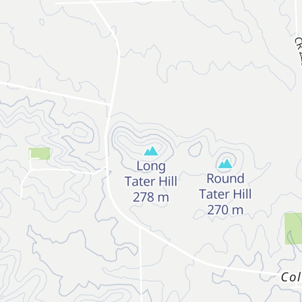 Map of Long Tater Hill