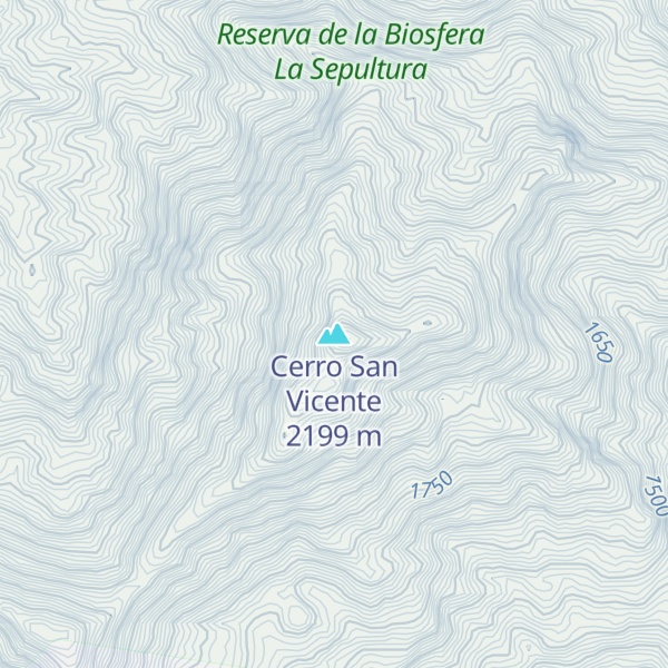 Map of Cerro San Vicente