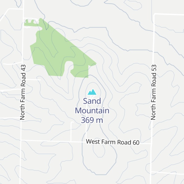 Map of Sand Mountain