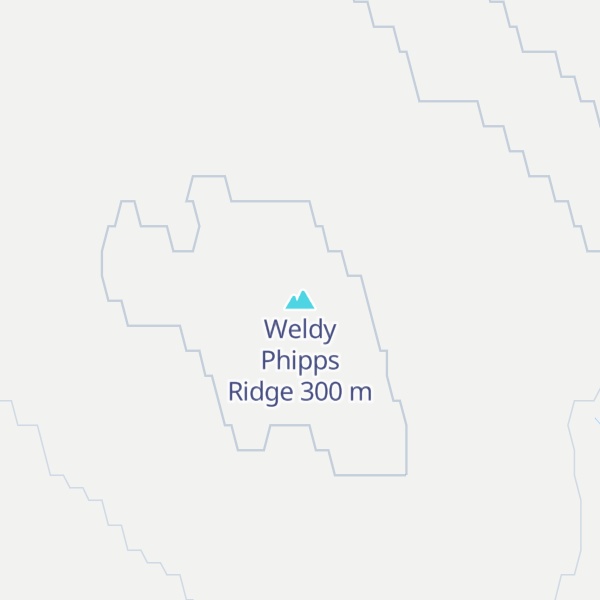 Map of Weldy Phipps Ridge