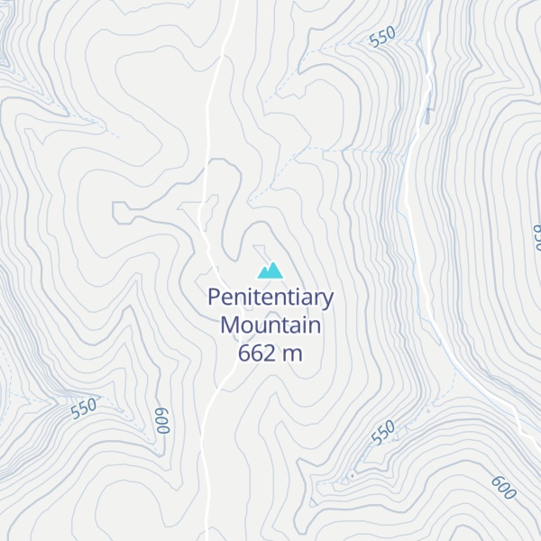 Map of Penitentiary Mountain