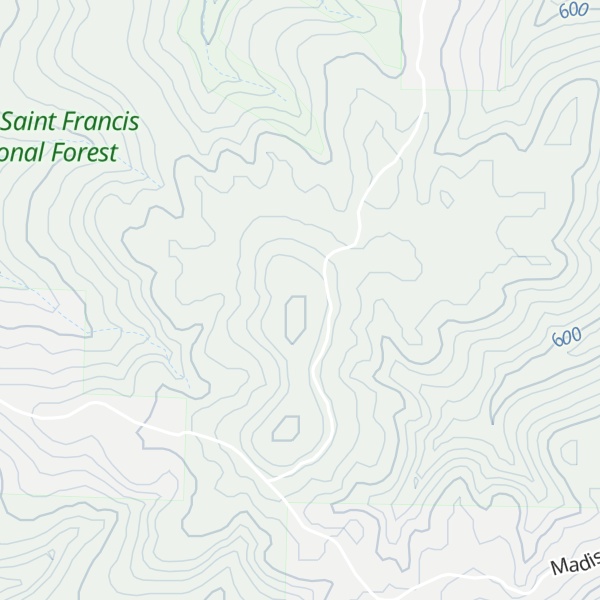 Map of Penitentiary Mountain