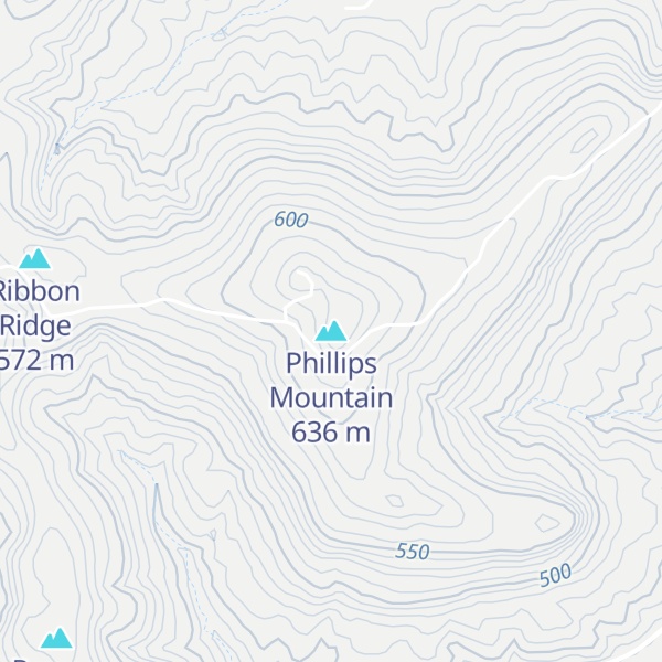Map of Phillips Mountain