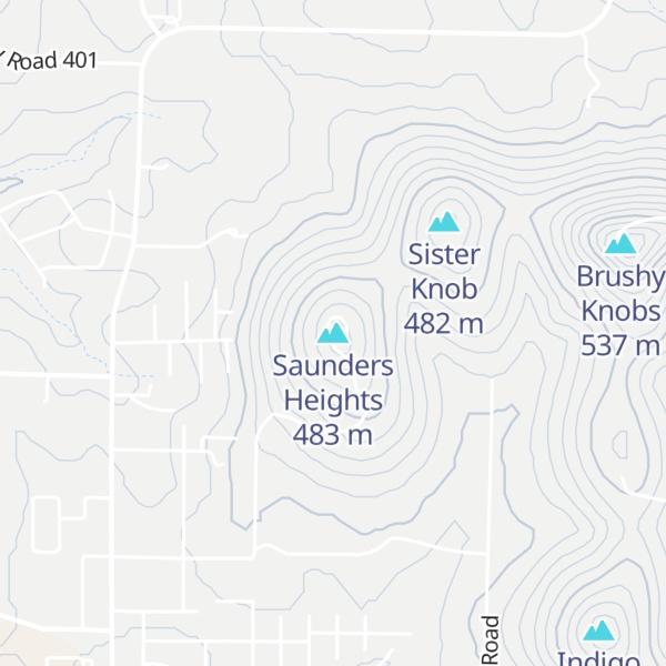 Map of Saunders Heights