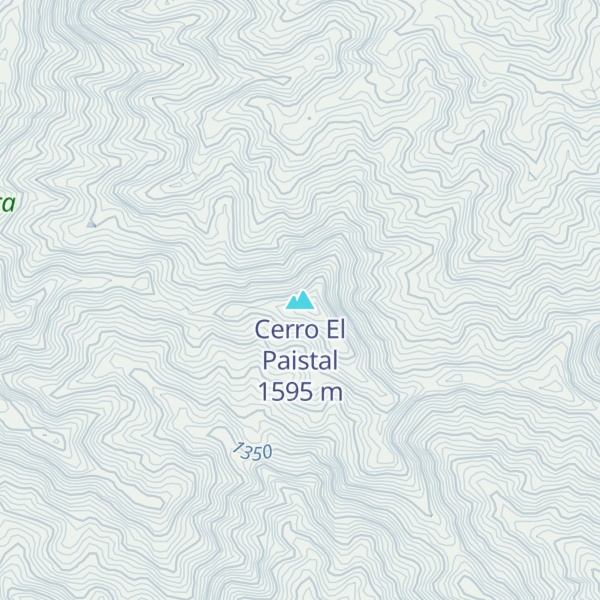 Map of Cerro El Paistal