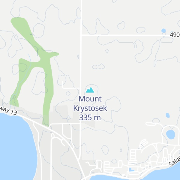 Map of Mount Krystosek