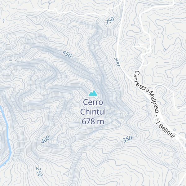 Map of Cerro Chintul