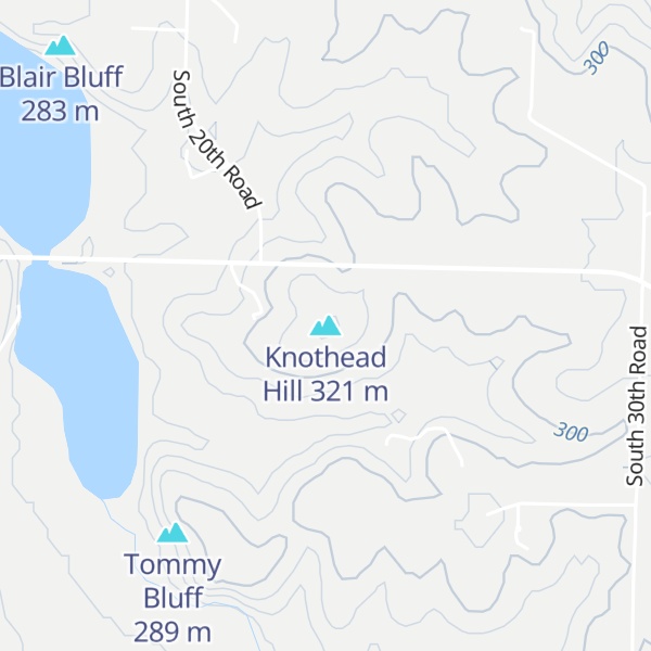 Map of Knothead Hill