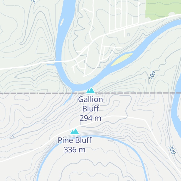 Map of Gallion Bluff