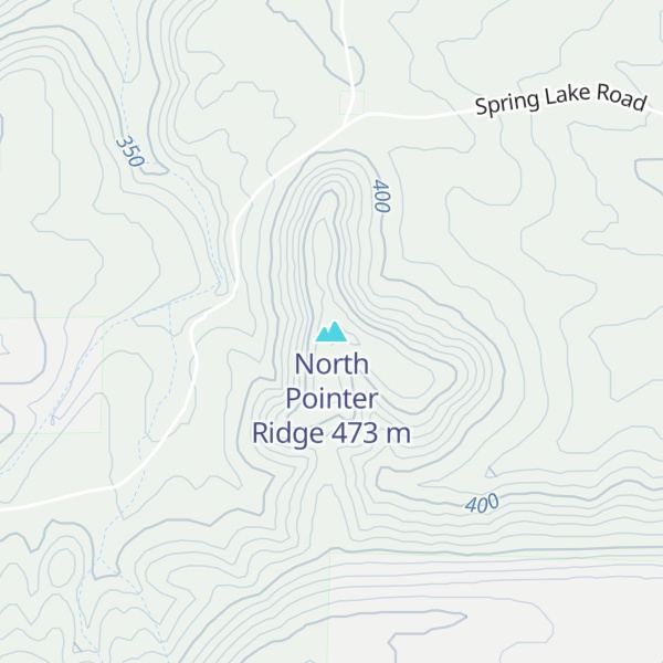 Map of North Pointer Ridge