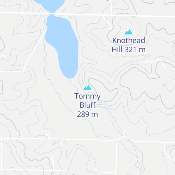 Map of Tommy Bluff