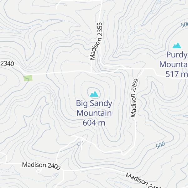 Map of Big Sandy Mountain