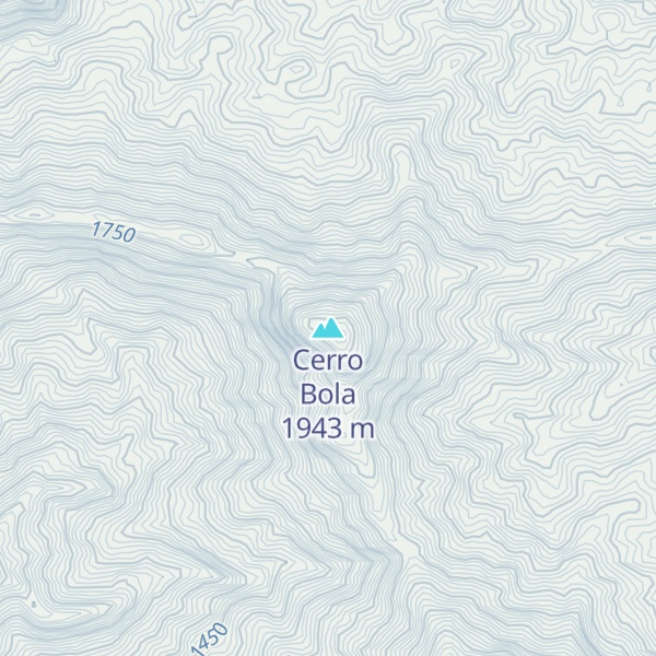 Map of Cerro Bola