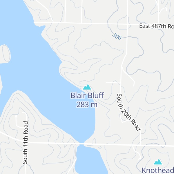 Map of Blair Bluff