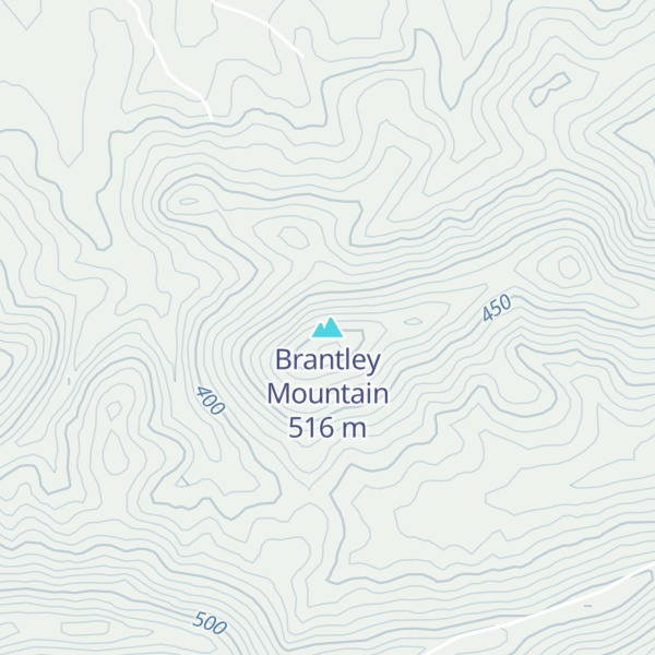 Map of Brantley Mountain