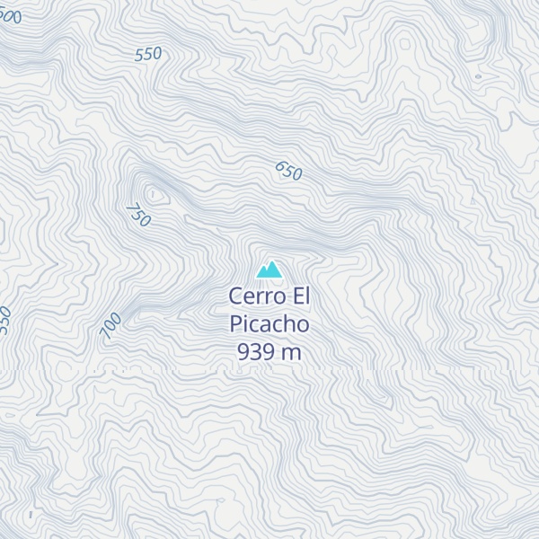 Map of Cerro El Picacho