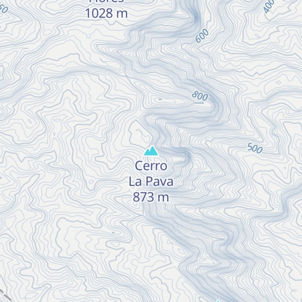 Map of Cerro La Pava